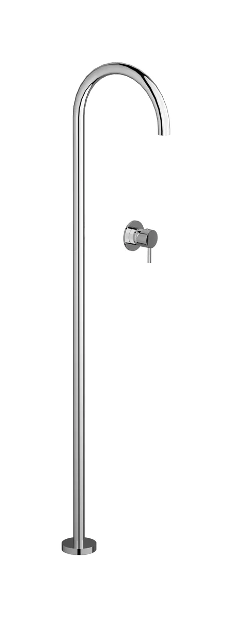 milanotorino free standing washbasin spout with wall mounted mixer