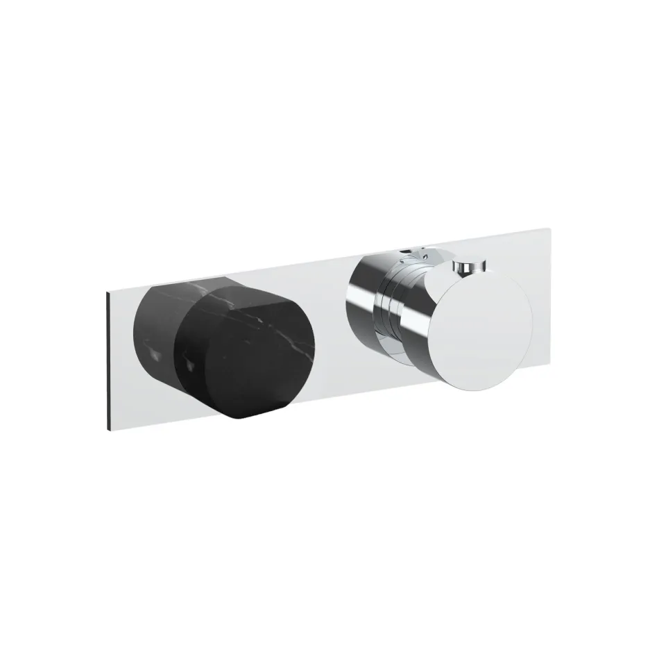 af/21 3/4'' built-in thermostatic shower mixer - handle in marquina black marble