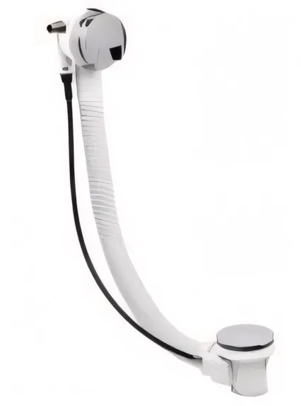 slimline bath filler with remote waste