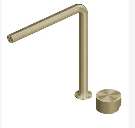 QuadroDesign stereo two-hole mixer with swivelling spout