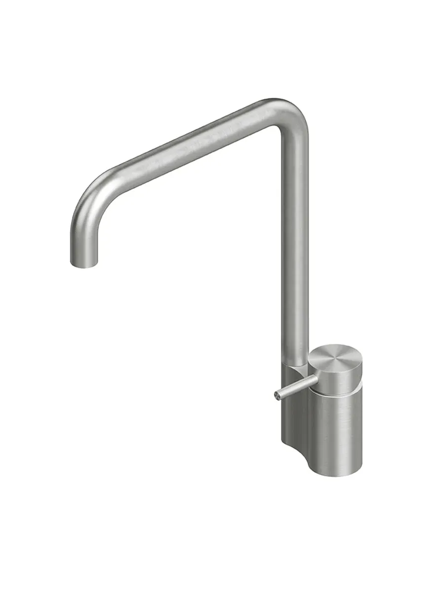 QuadroDesign kitchen inox kitchen mixer with swivel spout