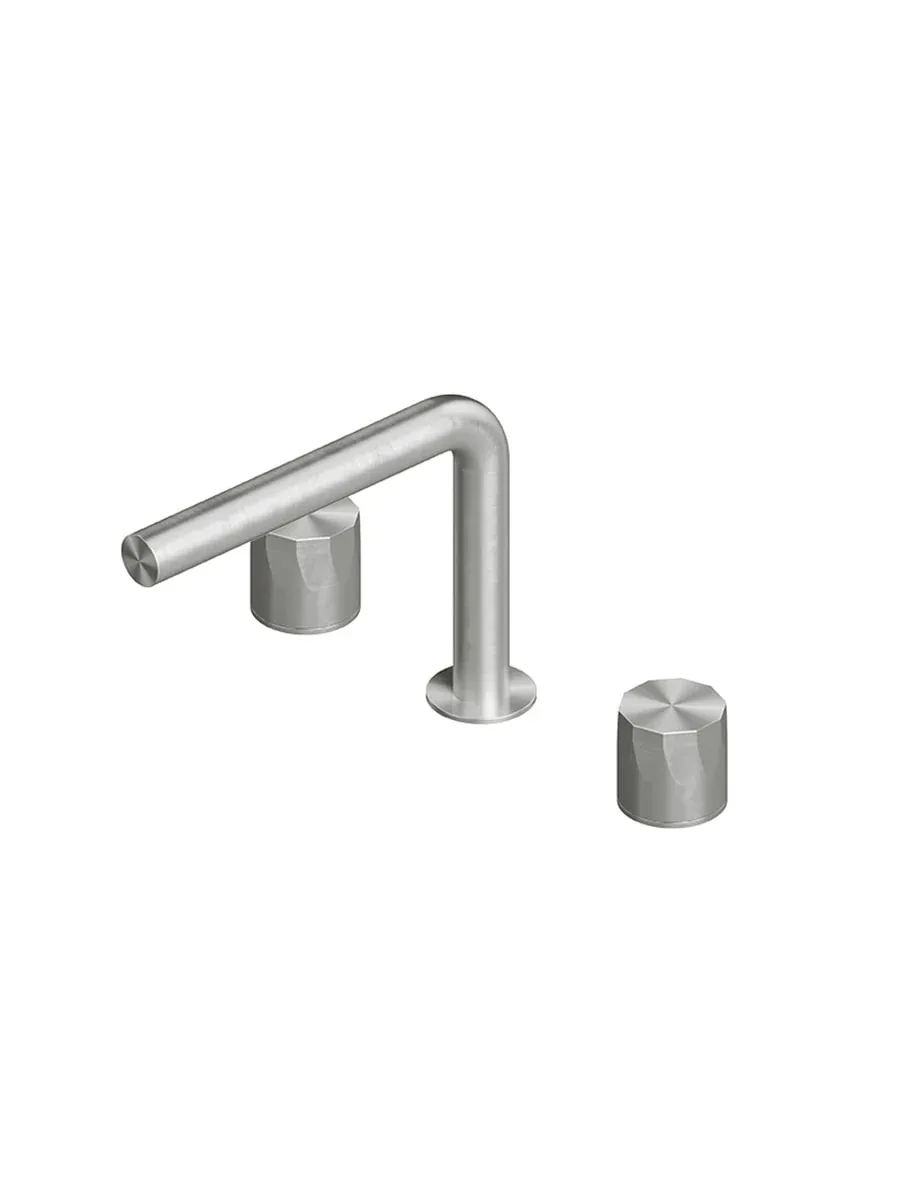 hb three-hole mixer with swivelling spout