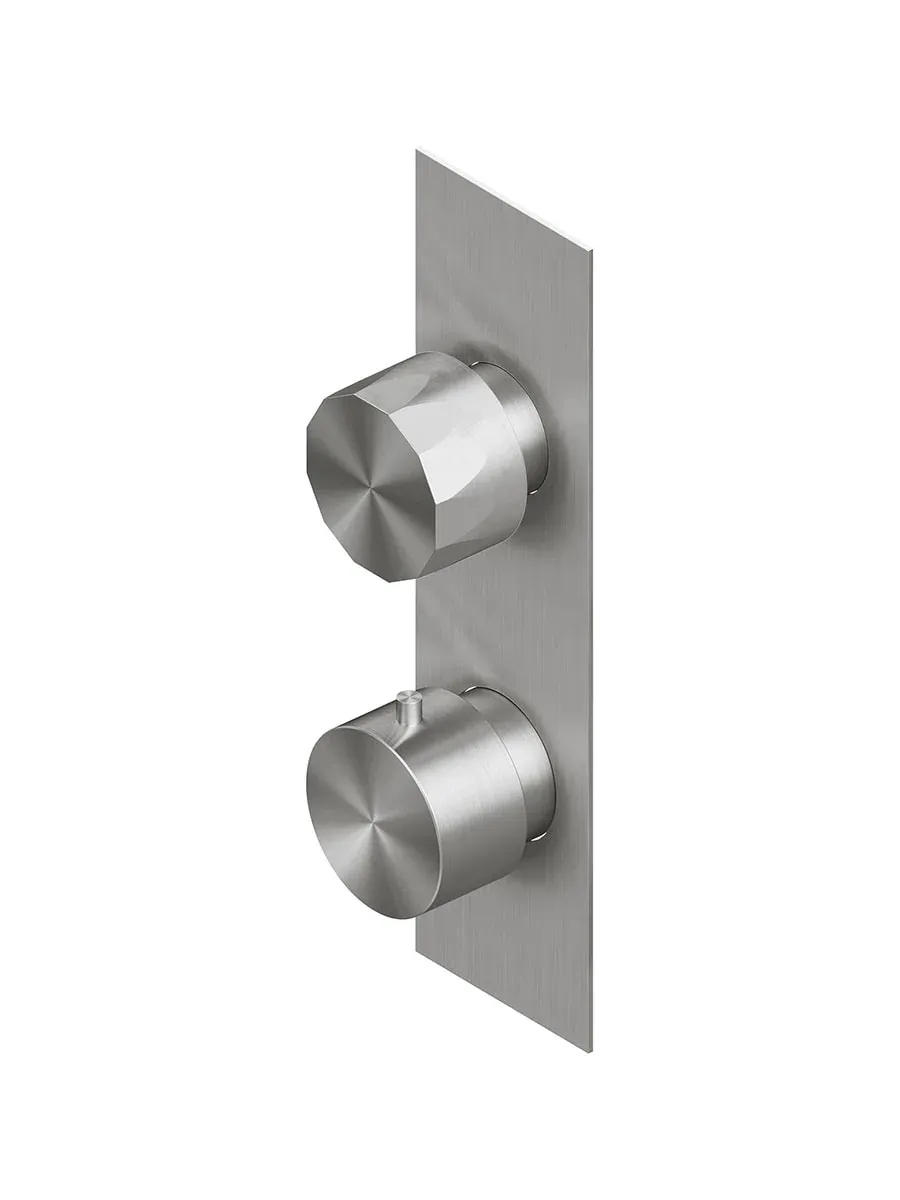 hb inspectionable thermostatic mixer set with 1 stop-off valve