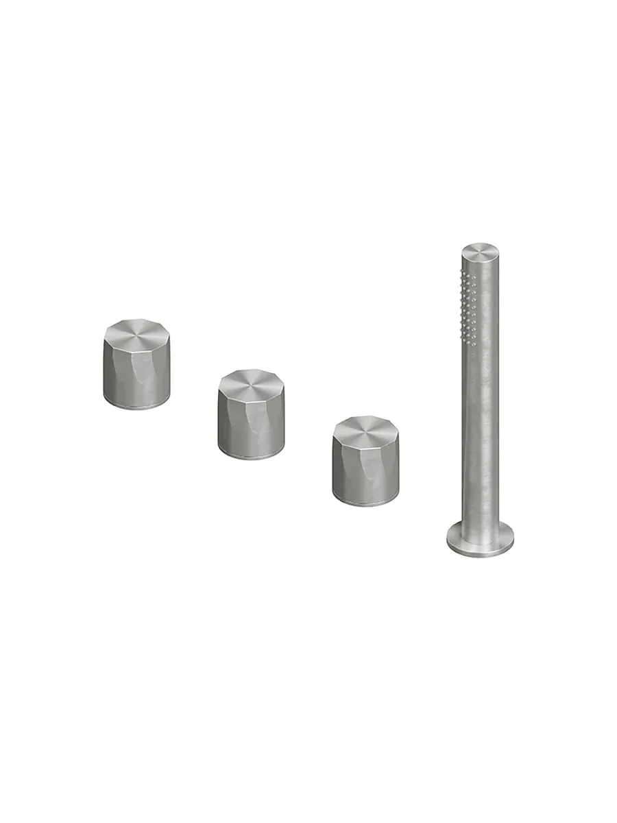 hb two hole mixer and hydroprogressive mixer with handshower kit