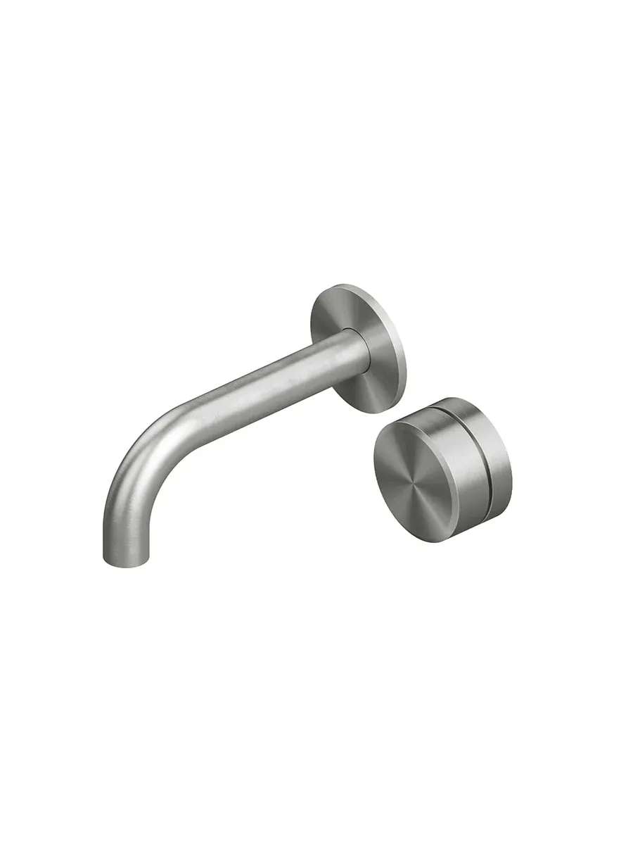 stereo wall mounted mixer with spout