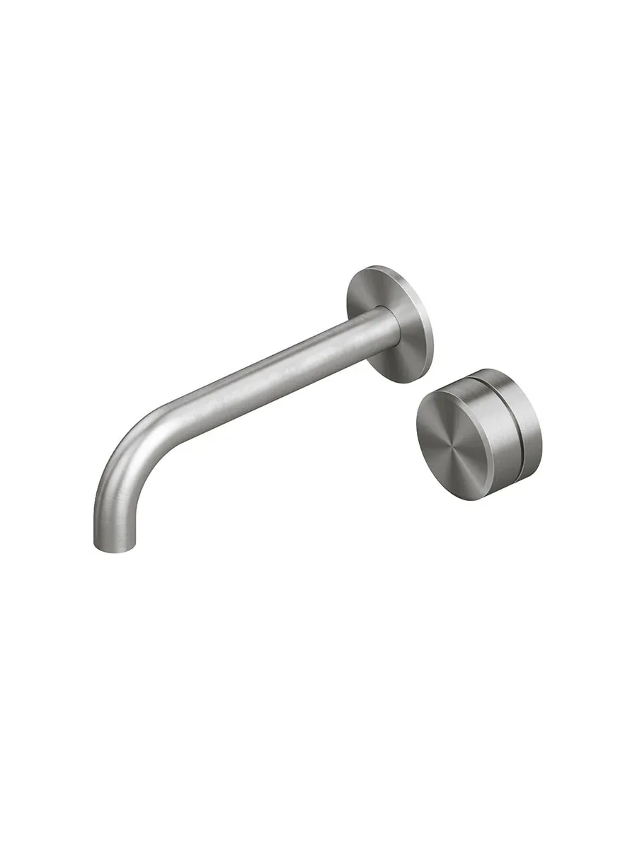 stereo wall mounted mixer with spout