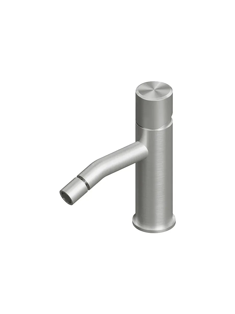 stereo deck mounted mixer with adjustable spout