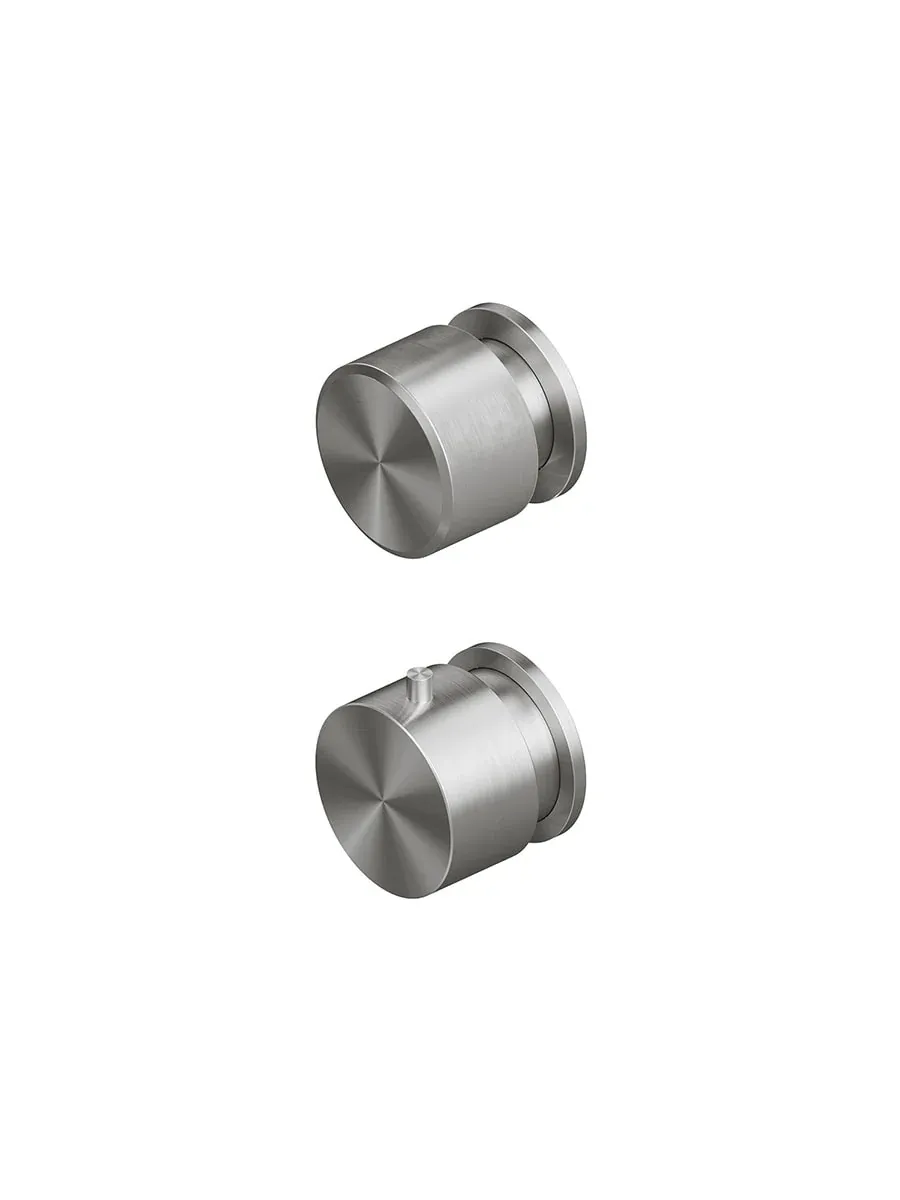stereo thermostatic mixer set with 1 stop-off valve