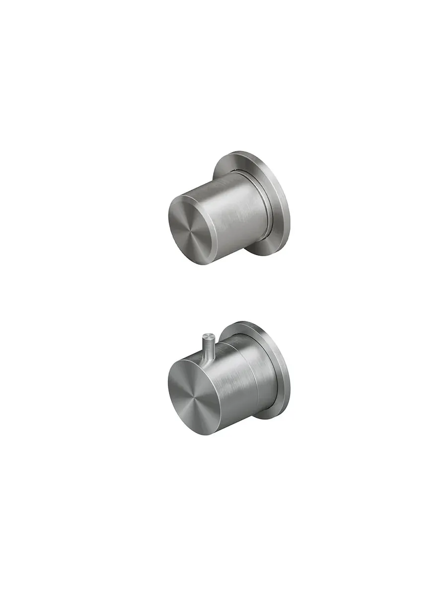 stereo thermostatic mixer set with 1 stop-off valve