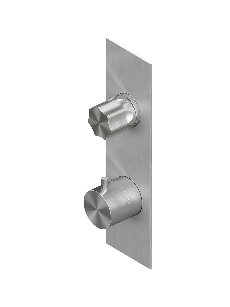 modo inspectionable thermostatic mixer set with 1 stop-off valve