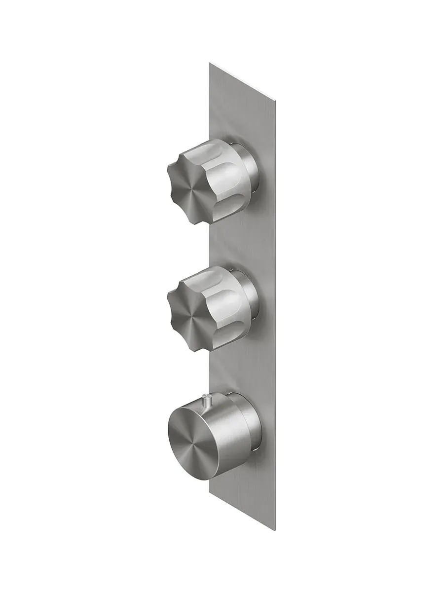 modo inspectionable thermostatic mixer set with 2 stop-off valve