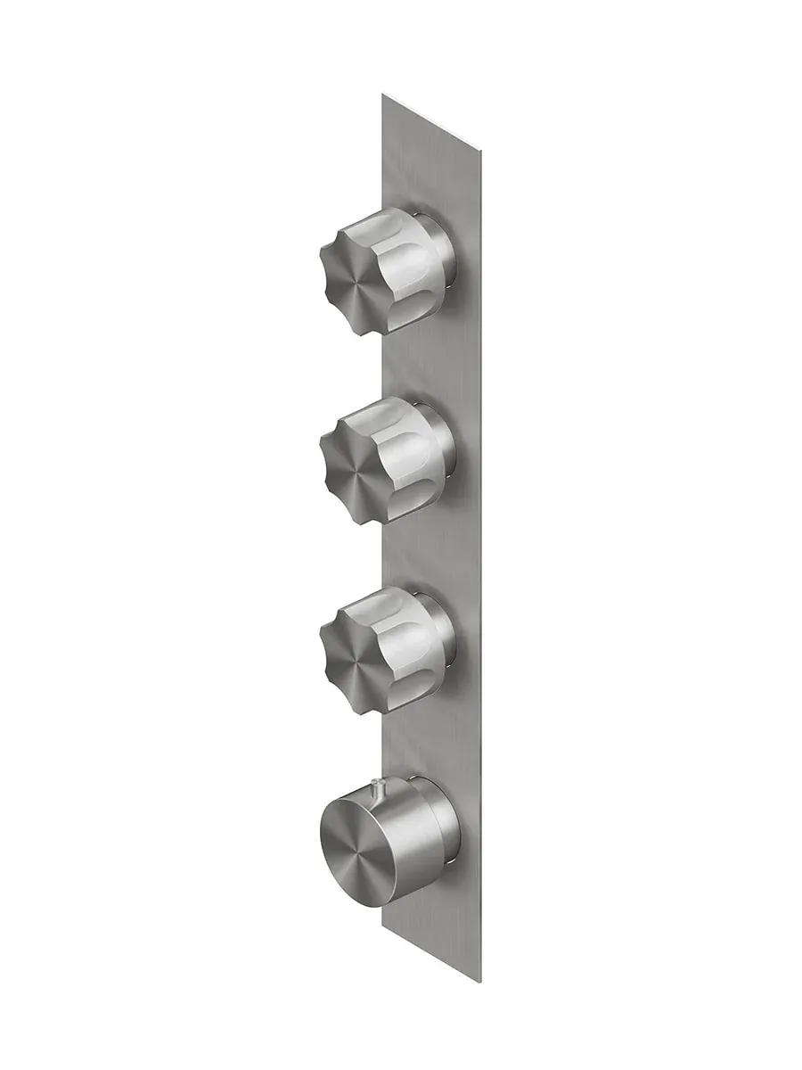 modo inspectionable thermostatic mixer set with 3 stop-off valve