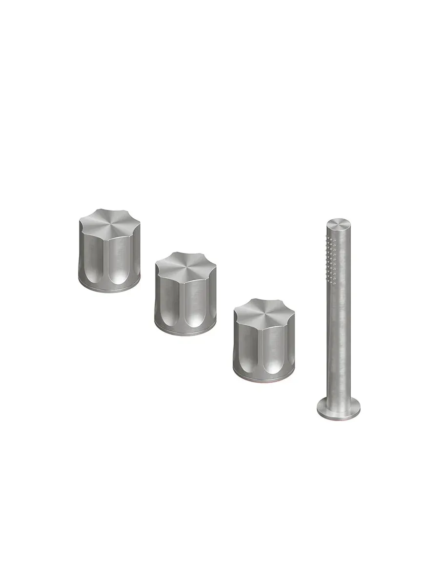 modo two hole mixer and hydroprogressive mixer with handshower kit