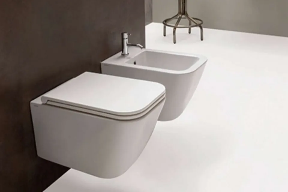 stone rimless wc & bidet