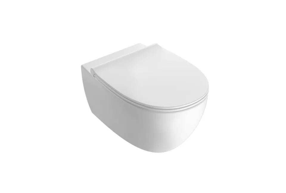 Ceramica Globo 4all wall-hung wc senzabrida® provided with lower hidden fixing system
