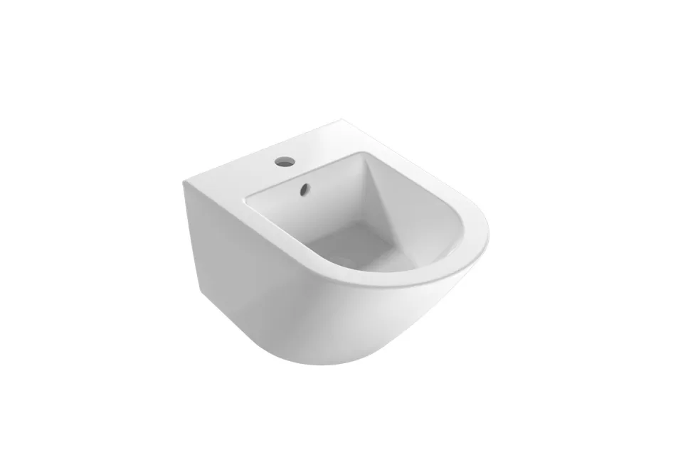 forty3 wall-hung bidet provided with lower hidden fixing system