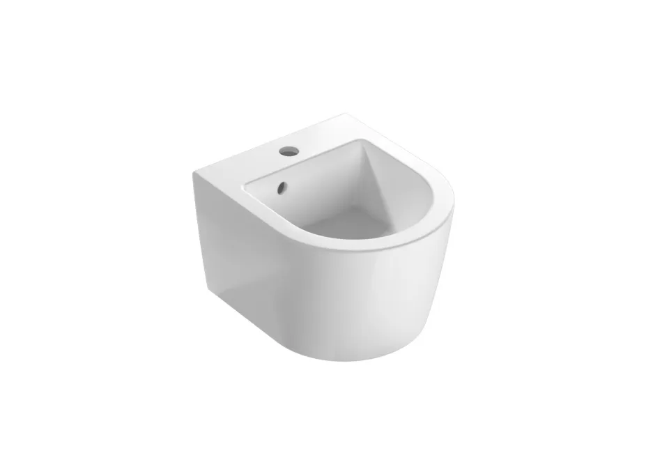 forty3 wall-hung bidet 36.43, with lower hidden fixing system