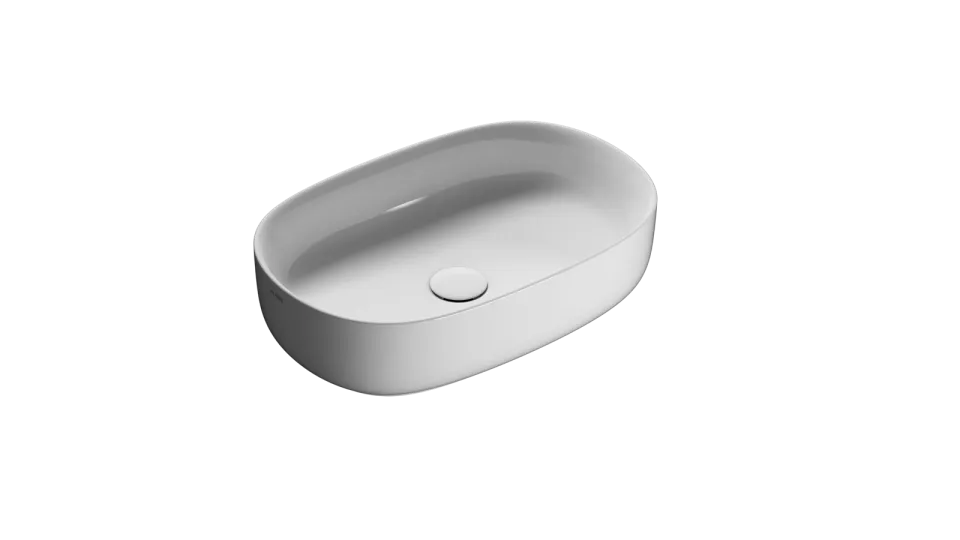 Ceramica Globo i tuttofare sit-on basin 55×36, with no overflow hole