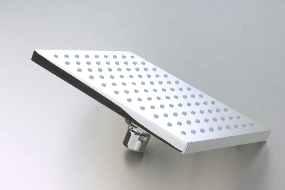 slim rectangular shower head