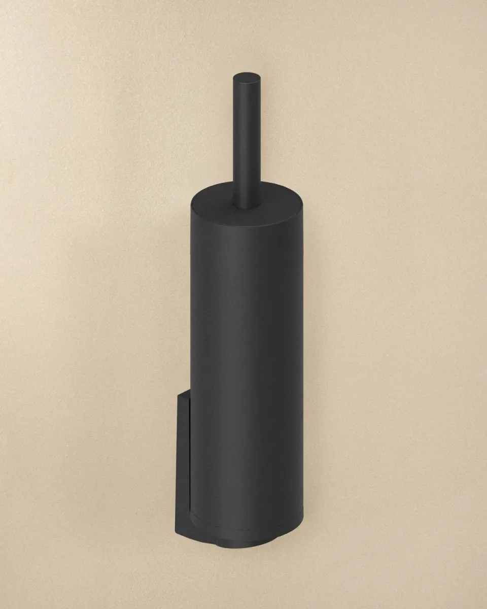 Cosmic b&w free-standing or wall toilet brush